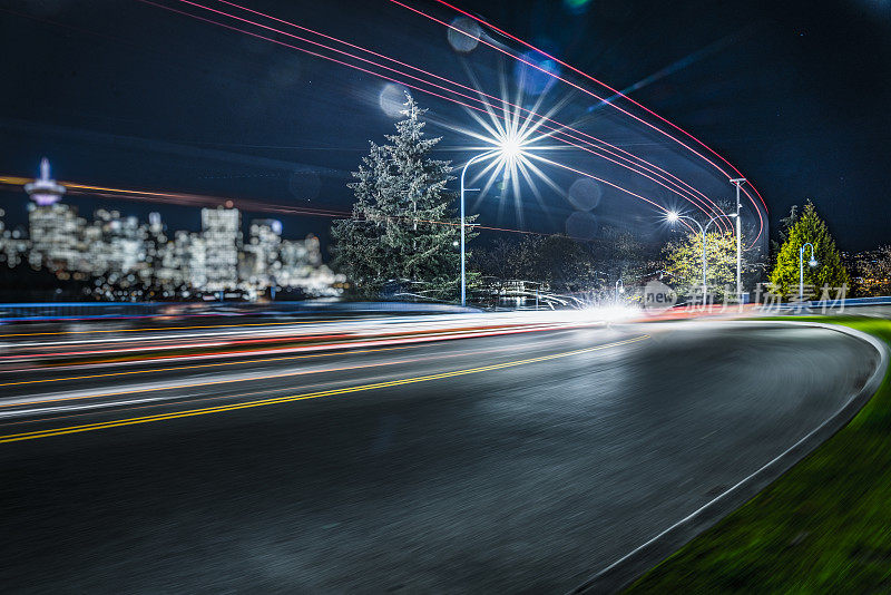 night traffic,温哥华。